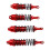 RC-Stoßdämpfer-Set Slash 4x4 1/10 Rot-Aluminium 15