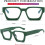 Quadratische Blaulichtfilterbrille mit dickem Rahmen 5