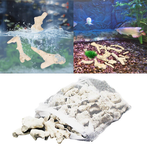 Zerkleinertes Korallen-Aquarienfiltermedium 500 g 1