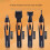 Nose Hair Trimmer Blue 4-in-1 Multifunctional 3