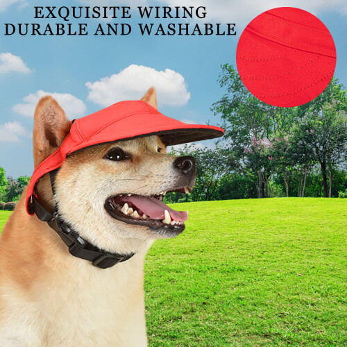 Fleece-baseballcaps til hund med ørehull for små hunder 2