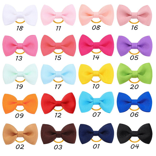 Confezione da 40 elastici per capelli in tessuto per bambine 1