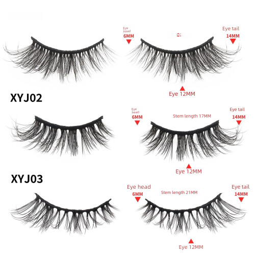 Ψεύτικες βλεφαρίδες Cat Eye Half-Eye, Φυσικές, Χοντρές, 10 Ζεύγη 2