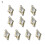 Nagelversieringenset van legering – 10 stuks, diverse vormen 3