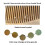 Pente de cabelo de sândalo verde natural de 18 cm (7 polegadas) 3