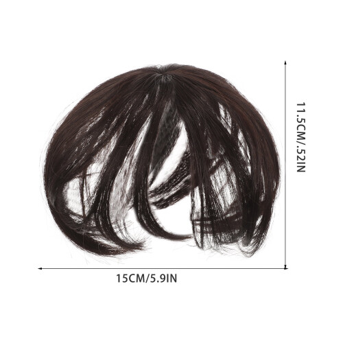 Parrucca sintetica invisibile per capelli diradati, 1 pezzo 1