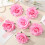 Broche de rosa de tecido com presilha de cabelo rosa 4