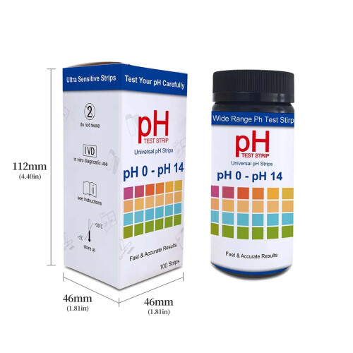 pH-teststrips 0-14 Universeel 100 stuks 2