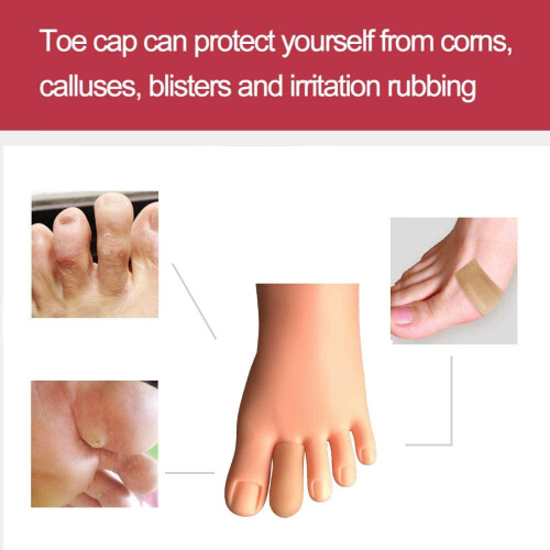 Gel Toe Caps Silicone Cushion 16 Pcs Beige 2