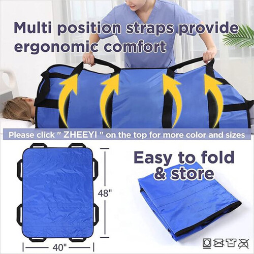 Positioning Bed Pad with Handles 48x40 Inch Reusable 1