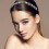 Tiara feminina com aplicações de strass de cristal. 5