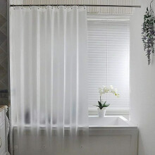 Doublure de rideau de douche transparente en PEVA 70,9 x 70,9 pouces