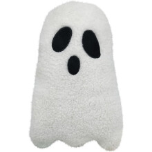 Almohada de peluche con forma de fantasma para decoración de Halloween (1 pieza)