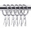 30-pack gardinringar och krokar i stål, 32 mm silver 1