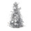 Christmas tree decoration silver tabletop home office 1