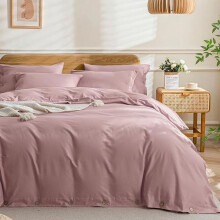 Sengetøysett i vasket bomull, queen size, 90 x 90 cm, med 2