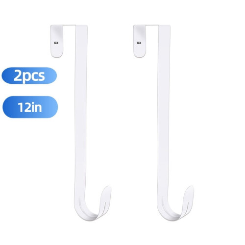 Support de couronne de porte robuste de 30 cm (12 po) - Lot de 2