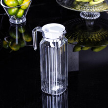 Pichet en acrylique transparent avec couvercle, 1,1 L, sans BPA
