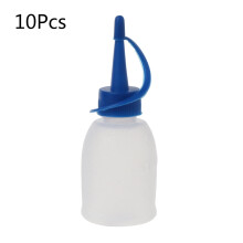 10 stk. 30 ml mini-klemflasker med blå korker