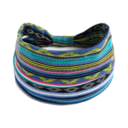 Boho breda turbanhårband för kvinnor – 4-pack 2
