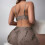 Damen-Bikini-Set, 3-teiliger Badeanzug mit Überrock,-Orange M 5