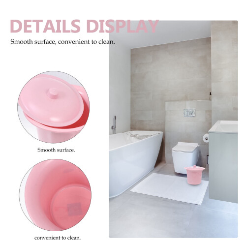 Plastic bedpan with lid 1 pc 2