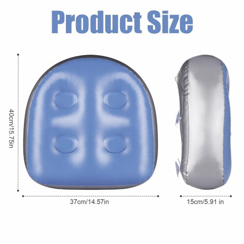 Asiento elevador inflable para spa con ventosas, 47x37x15 1
