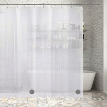 Doublure de rideau de douche givrée 183 x 213 cm PEVA