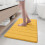 Badmat van traagschuim, 35,4 x 24 inch, geel 1