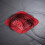 Avløpsfilter til kjøkkenvask, finmasket, rød 1
