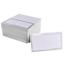 Lot de 50 marque-places dorés ou argentés 5x9cm