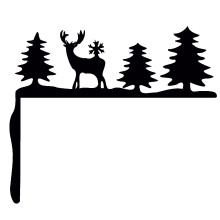 Weihnachtstür-Eckendekoration aus Holz – Festlich selber machen