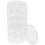 Ensemble de 5 bocaux de rangement empilables en plastique transparent 1
