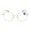 Damen-Lesebrille ohne Rand mit Blaulichtfilter +1,5 5