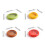 Scatole per alimenti a forma di frutta: avocado, cipolla, pomodoro, 2