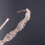 Tiara de noiva com strass e cristais em tom ouro rosa 3