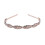Tiara de noiva com strass e cristais em tom ouro rosa 5