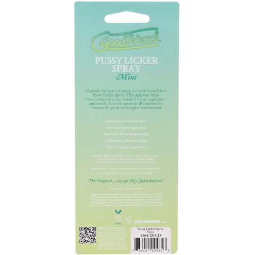 Doc Johnson Good Head Pussy Licker Spray Mint 1oz 1