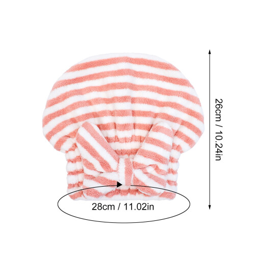 Microfiber föhnkap met strik voor lang krullend haar 1