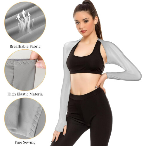 Pacote com 2 Mangas Refrescantes com Proteção UV para os Braços Femininas 1