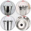 Edelstahl-Eimer mit Griff und Deckel, 7,6 l 5