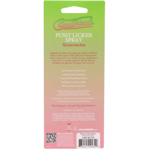 Doc Johnson Good Head Pussy Licker Spray – Watermelon (1oz / 30ml) 1