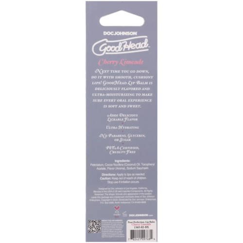 Doc Johnson Good Head Pout Perfection Lip Balm Cherry Limeade 15ml 1