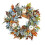 Couronne d'automne rustique avec citrouille et baies 2