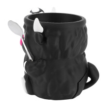Highland-Kuh Pint-Halter 9oz schwarzes PLA 3D-gedruckt