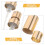 10Pcs Fine Mist Perfume Spray Nozzle Gold Replacement Cap for Bottles 4