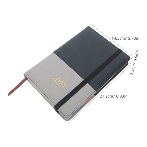 2027 Appointment Planner Black PU A5 Calendar Diary Notebook 1