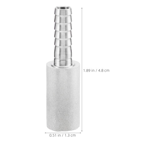 2Pcs Reusable Stainless Steel Aerator Stones for Soda Diffusion Silver 1