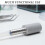 2Pcs Reusable Stainless Steel Aerator Stones for Soda Diffusion Silver 5