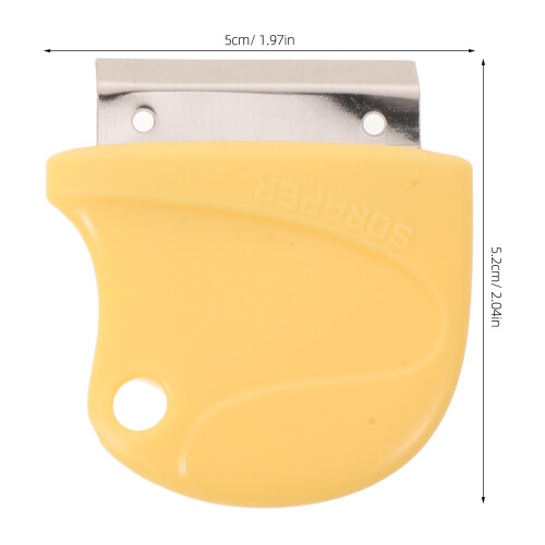 3Pcs Kitchen Stainless Steel Peeling Tool Ergonomic Yellow Handle 1